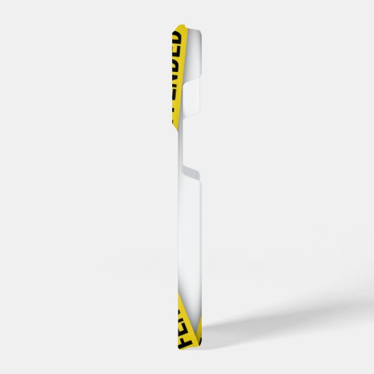 Ich bin beleidigt Polizei-Band nicht überqueren iPhone Hülle (Linke Seite)