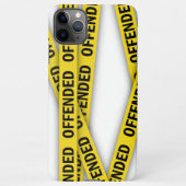 Ich bin beleidigt Polizei-Band nicht überqueren iPhone Hülle (Rückseite)