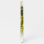 Ich bin beleidigt Polizei-Band nicht überqueren iPhone Hülle (Linke Seite)