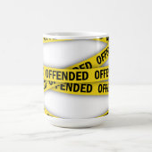 Ich bin beleidigt Polizei-Band nicht überqueren Kaffeetasse (Mittel)