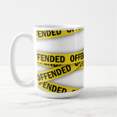 Ich bin beleidigt Polizei-Band nicht überqueren Kaffeetasse (Links)