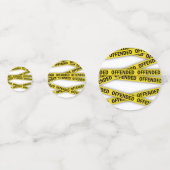 Ich bin beleidigt Polizei-Band nicht überqueren Konfetti (Vorderseiten)