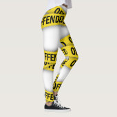 Ich bin beleidigt Polizei-Band nicht überqueren Leggings (Rechts)