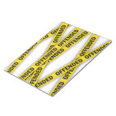 Ich bin beleidigt Polizei-Band nicht überqueren Notizblock (angewinkelt)