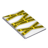 Ich bin beleidigt Polizei-Band nicht überqueren Notizblock (Rechte Seite)