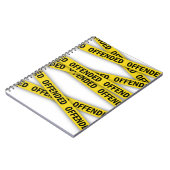 Ich bin beleidigt Polizei-Band nicht überqueren Notizblock (Linke Seite)