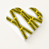 Ich bin beleidigt Polizei-Band nicht überqueren Notizblock (Rückseite)