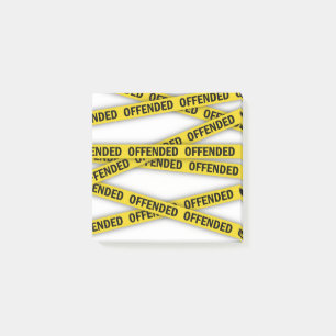 Ich bin beleidigt Polizei-Band nicht überqueren Post-it Klebezettel