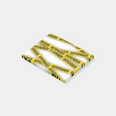 Ich bin beleidigt Polizei-Band nicht überqueren Post-it Klebezettel (angewinkelt)