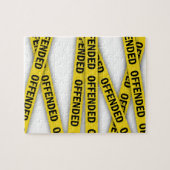 Ich bin beleidigt Polizei-Band nicht überqueren Puzzle (Horizontal)