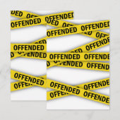 Ich bin beleidigt Polizei-Band nicht überqueren RSVP Karte (Vorne/Hinten)