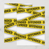 Ich bin beleidigt Polizei-Band nicht überqueren Save The Date (Vorne/Hinten)