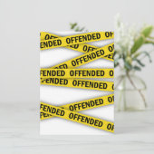 Ich bin beleidigt Polizei-Band nicht überqueren Save The Date (Stehend Vorderseite)