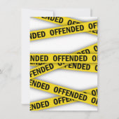 Ich bin beleidigt Polizei-Band nicht überqueren Save The Date (Rückseite)