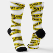 Ich bin beleidigt Polizei-Band nicht überqueren Socken (Gewinkelt)