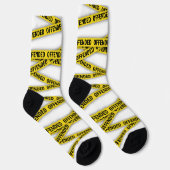 Ich bin beleidigt Polizei-Band nicht überqueren Socken (Rechts)