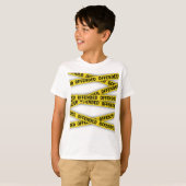 Ich bin beleidigt Polizei-Band nicht überqueren T-Shirt (Vorne ganz)