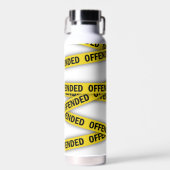 Ich bin beleidigt Polizei-Band nicht überqueren Trinkflasche (Vorne)