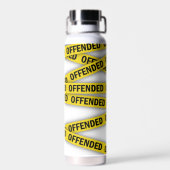 Ich bin beleidigt Polizei-Band nicht überqueren Trinkflasche (Rückseite)