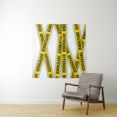 Ich bin beleidigt Polizei-Band nicht überqueren Wandteppich (Beispiel (Horizontal))