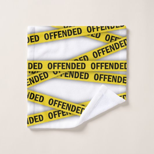 Ich bin beleidigt Polizei-Band nicht überqueren Waschlappen (Waschlappen)