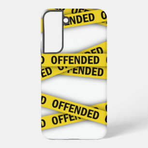 Ich bin beleidigt Polizeiband nicht überqueren Samsung Galaxy Hülle