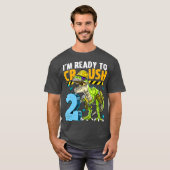 Ich bin bereit, 2 Dinosaurier Bau 2. T-Shirt (Vorne ganz)