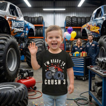Ich bin bereit, 3 Monster Truck Geburtstag zu zers