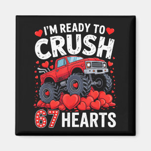 Ich bin bereit, 67 Herzen Truck Valentinstag zu ze Magnet