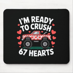 Ich bin bereit, 67 Herzen Truck Valentinstag zu ze Mousepad