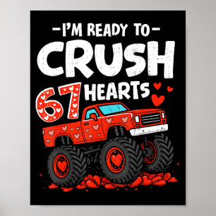 Ich bin bereit, 67 Herzen Truck Valentinstag zu ze Poster