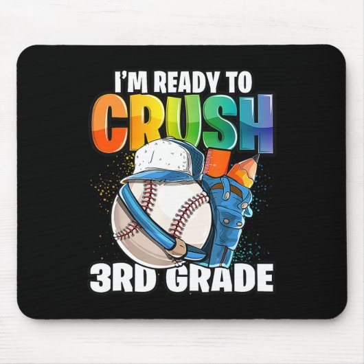 Ich bin bereit, Baseball der dritten Klasse nach S Mousepad (Vorne)