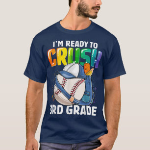 Ich bin bereit, Baseballboys der dritten Klasse wi T-Shirt