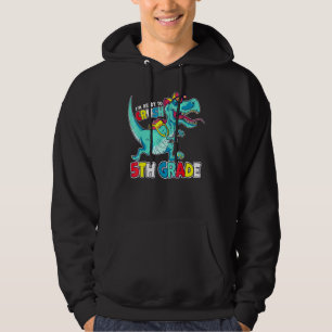 Ich bin bereit, Comic der 5. Klasse T-Rex Dino zu Hoodie