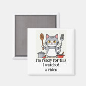 Ich bin bereit dafür, ein Video-Zitat zu sehen Magnet (Vorderseite/Rückseite)