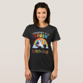 Ich bin bereit, das 11. Schuljahr Regenbogen-Einho T-Shirt (Vorne ganz)