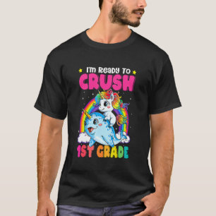 Ich bin bereit, das 1. Grade Narwhal Unicorn zurüc T-Shirt