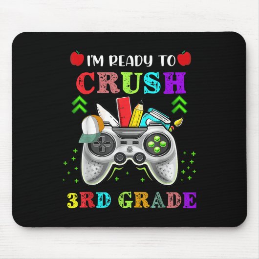 Ich bin bereit, das 3. Schuljahr zu knacken - Vide Mousepad (Vorne)