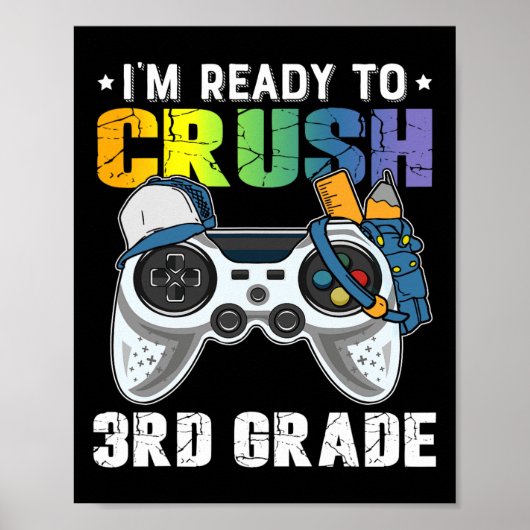 Ich bin bereit, das 3rd Grade Video Game CK an Sch Poster (Vorne)