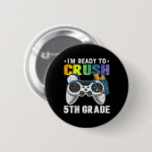 Ich bin bereit, das 5th Grade Video Game CK an Sch Button (Vorne & Hinten)