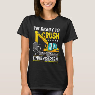 Ich bin bereit, das Baufahrzeug des Kindergartens T-Shirt