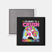 Ich bin bereit, das Einhorn der Vorschule am erste Magnet (Vorderseite/Rückseite)