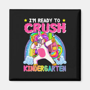 Ich bin bereit, das Einhorn der Vorschule am erste Magnet