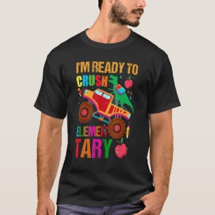 Ich bin bereit, das elementare Monster Truck Dinos T-Shirt