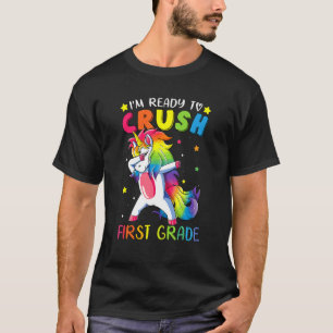Ich bin bereit, das erste Grade Dabbing Unicorn zu T-Shirt