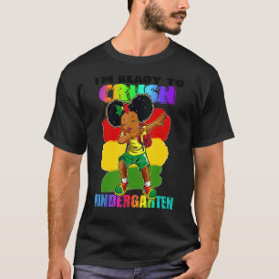 Ich bin bereit, das Kinder Garten Black Girl Afro  T-Shirt