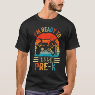 Ich bin bereit, das Pre-K-Video-Spiel wieder in di T-Shirt