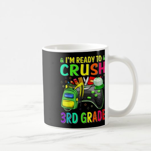 Ich bin bereit, das Video Ga der dritten Klasse zu Kaffeetasse (Rechts)