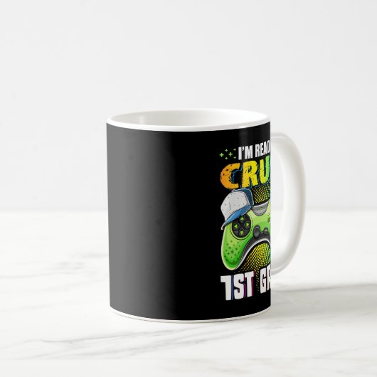 Ich bin bereit, das Video GA der ersten Klasse zu Kaffeetasse (VorderseiteRechts)