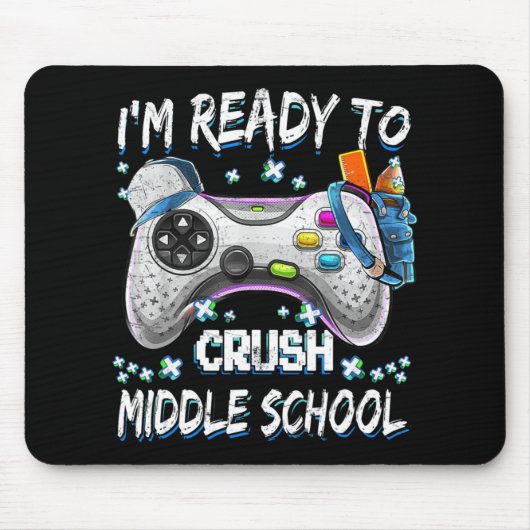 Ich bin bereit, das Video-Spiel der Mittelschule z Mousepad (Vorne)
